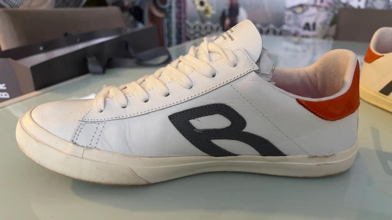 Tênis Reserva Type R Clean Branco R75522 - USADO - Foto 4