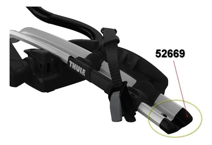 Par de Tampas Compatíveis com Thule ProRide 598 - Foto 3