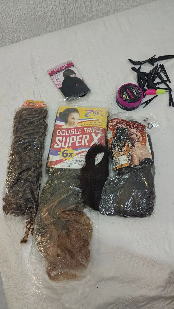 Vendo kit para trancista iniciante 