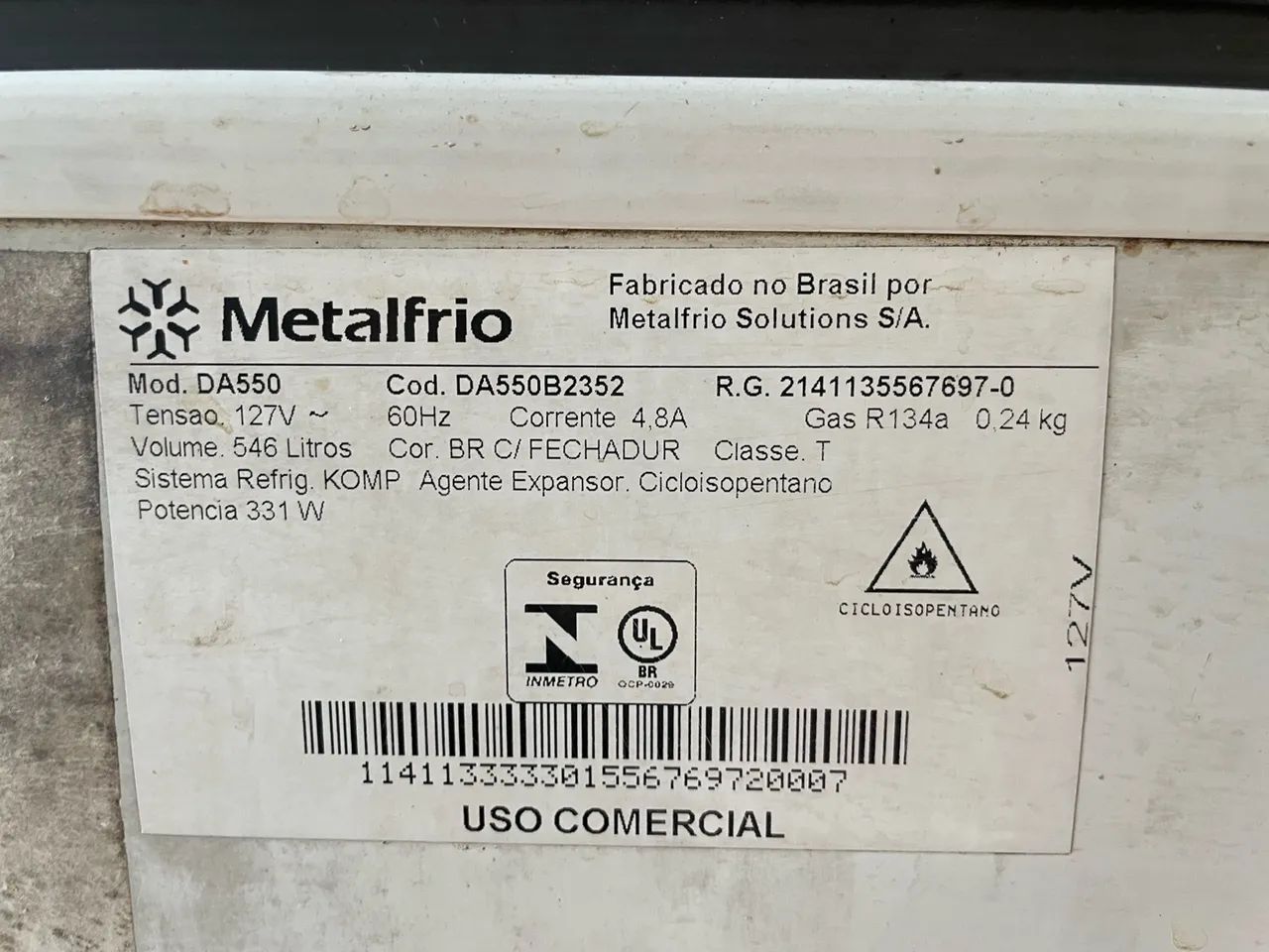 Freezer 546 litros Metalfrio funcionando perfeitamente  - Foto 3