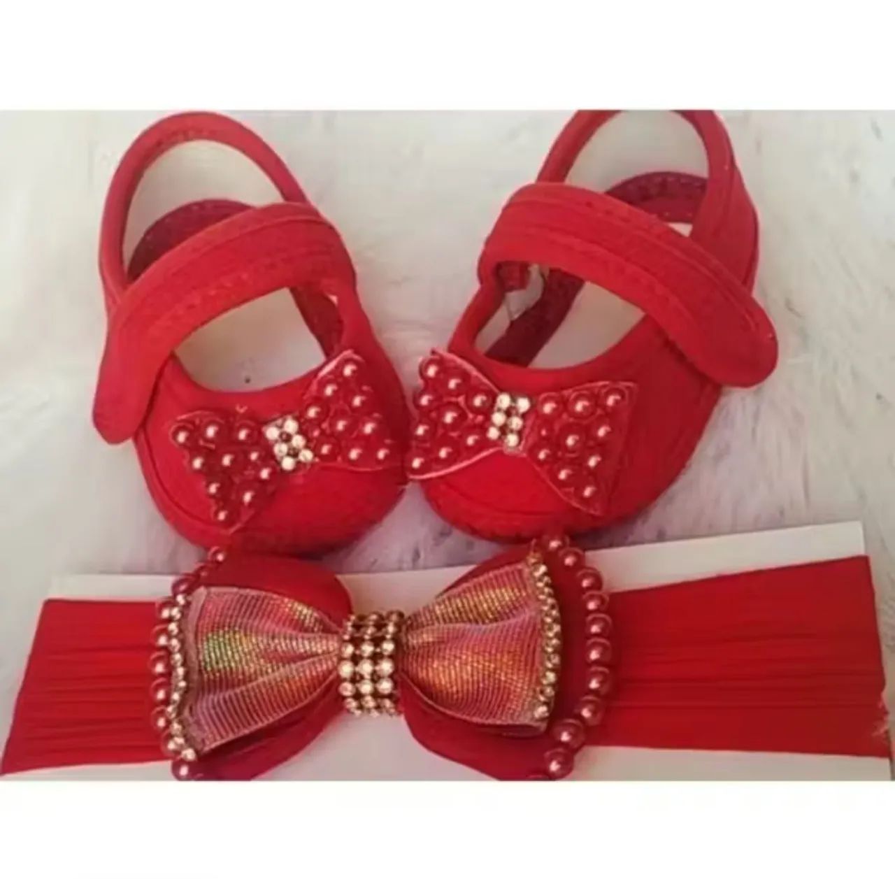 Sapatinhos de menina mais faixa R$ 25 Reais  WHATSAPP * 