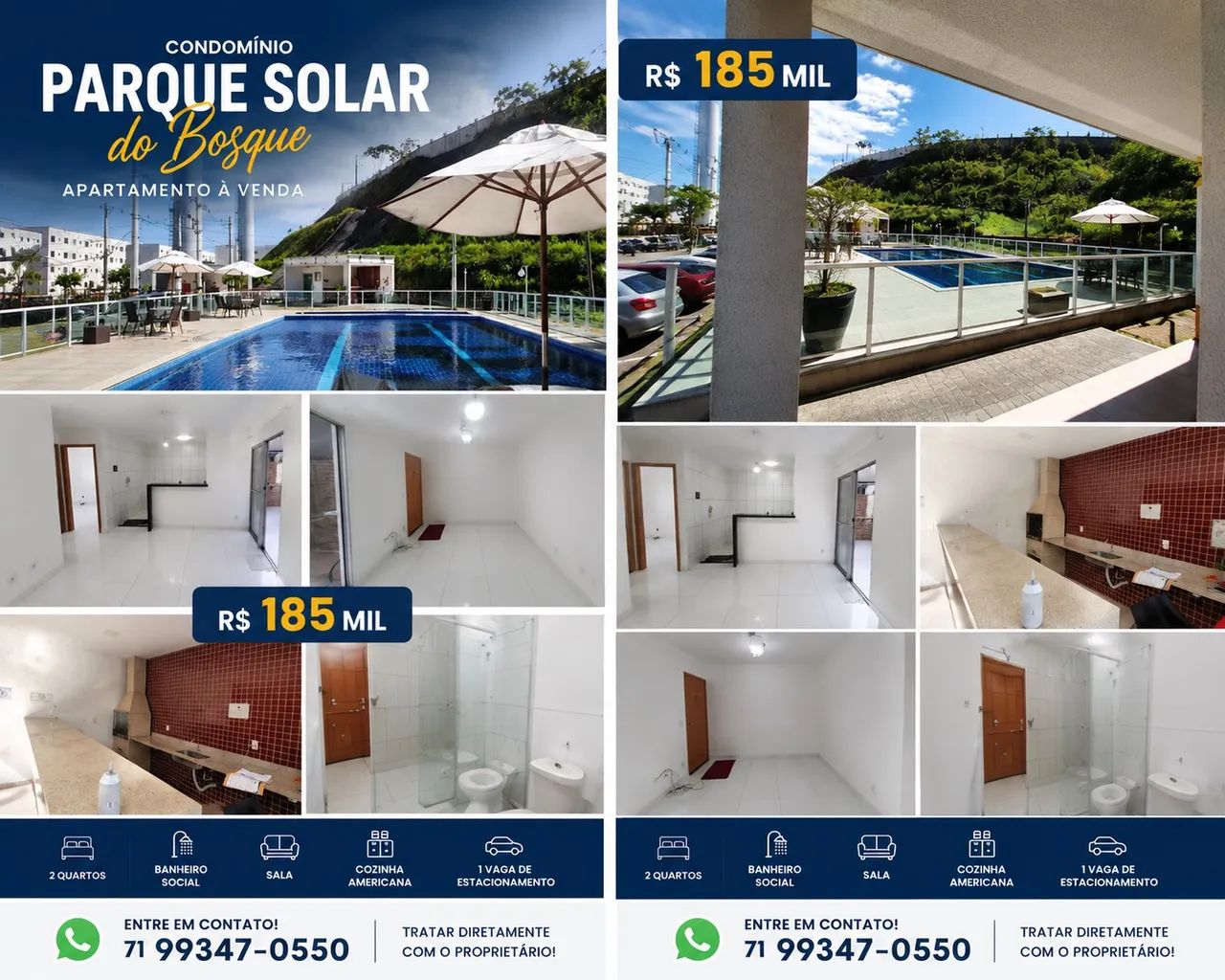Apartamento 2/4 PARQUE SOLAR DO BOSQUE - Foto 3
