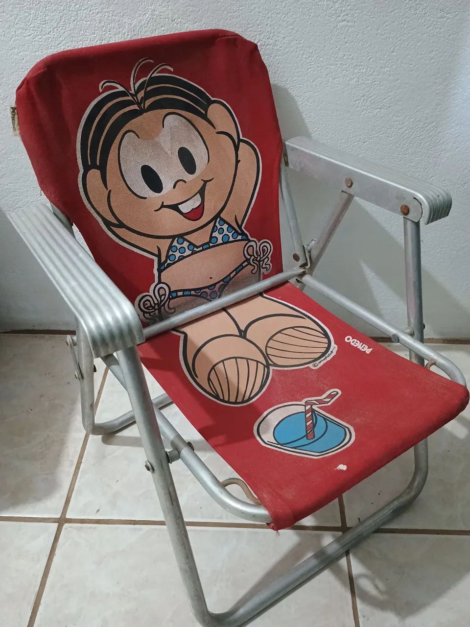 Antiga Cadeira Infantil de Alumínio - Penedo  - Foto 4