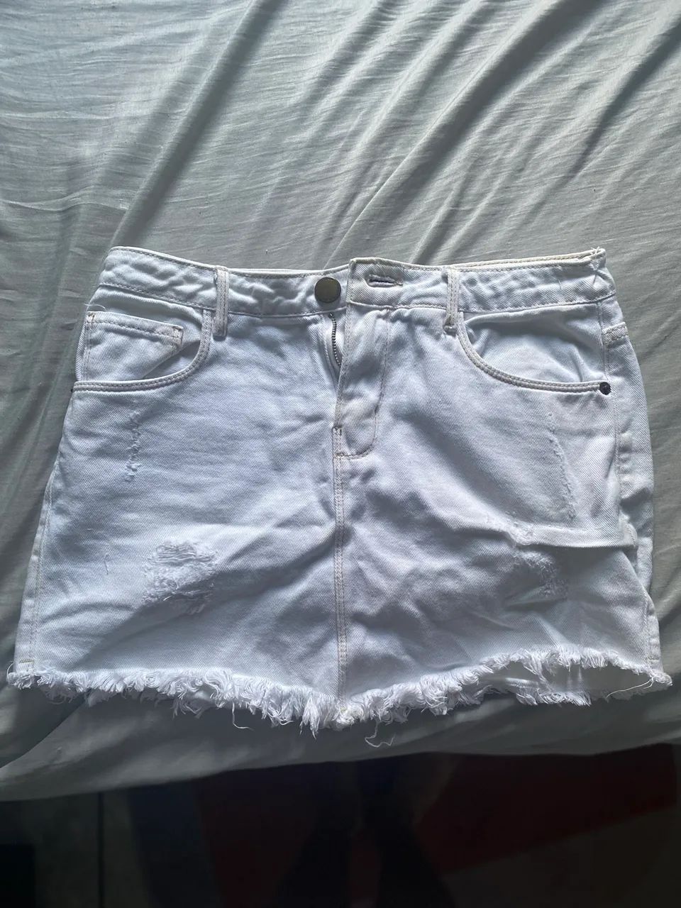 Saia Jeans Branca