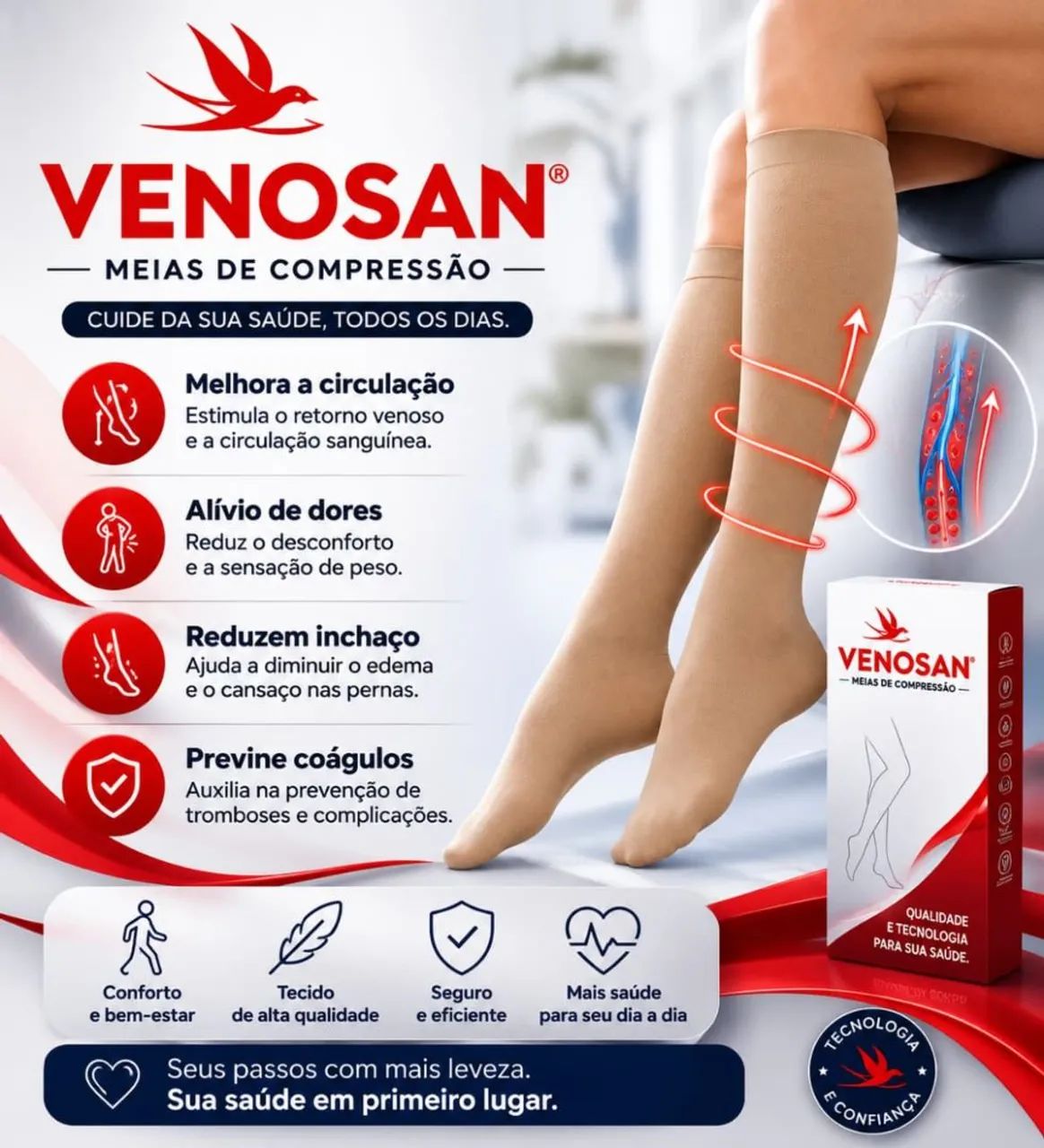 Meia de Compressão Venosan