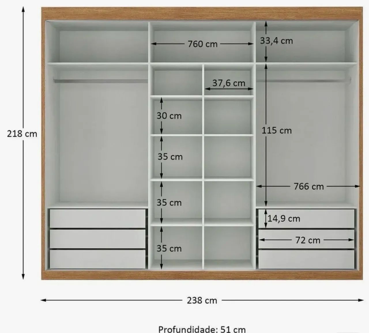 Guarda -Roupa Spazio Cinamomo