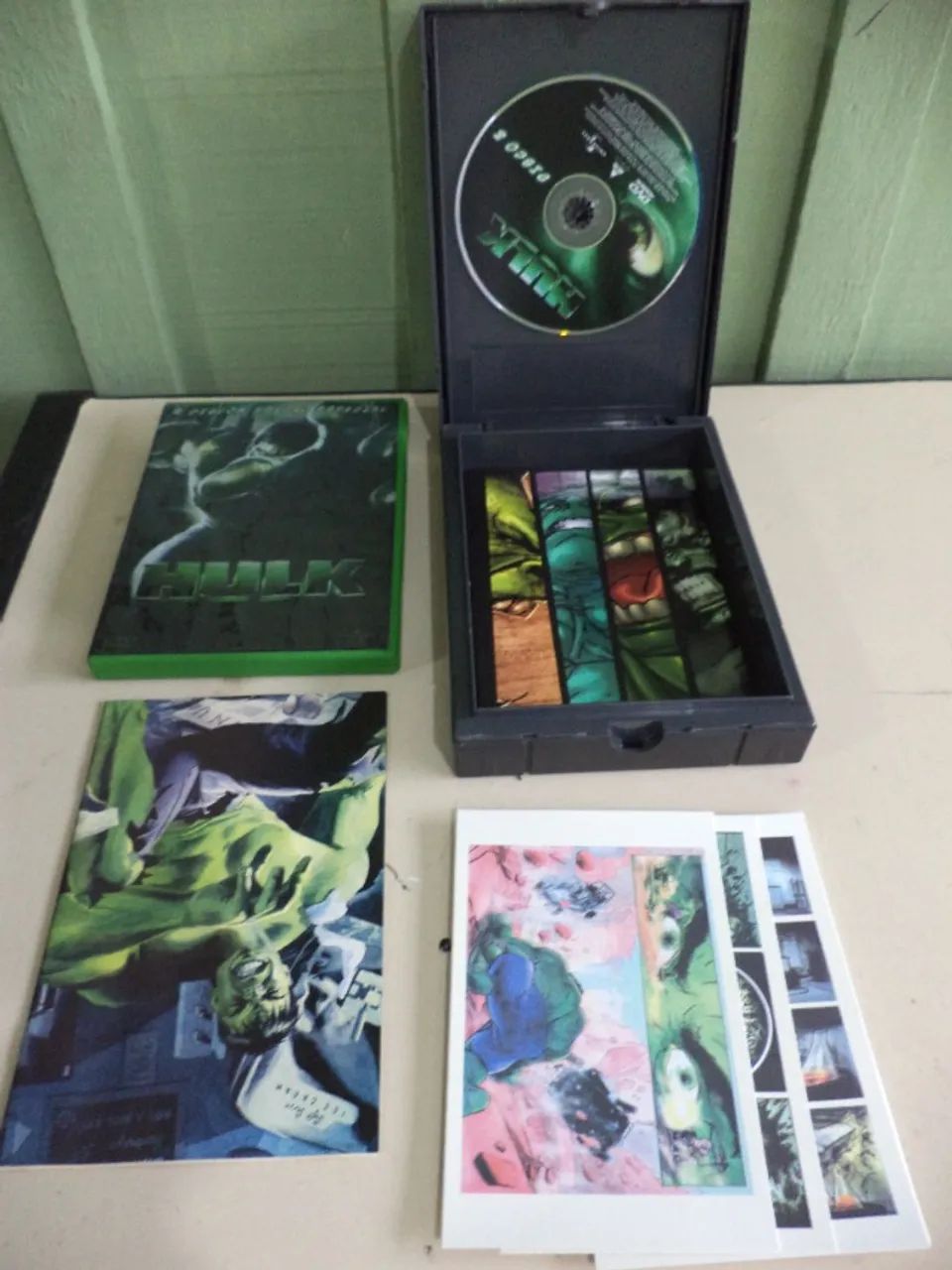 dvd box hulk edição limitada colecionador caixa 3d em forma de