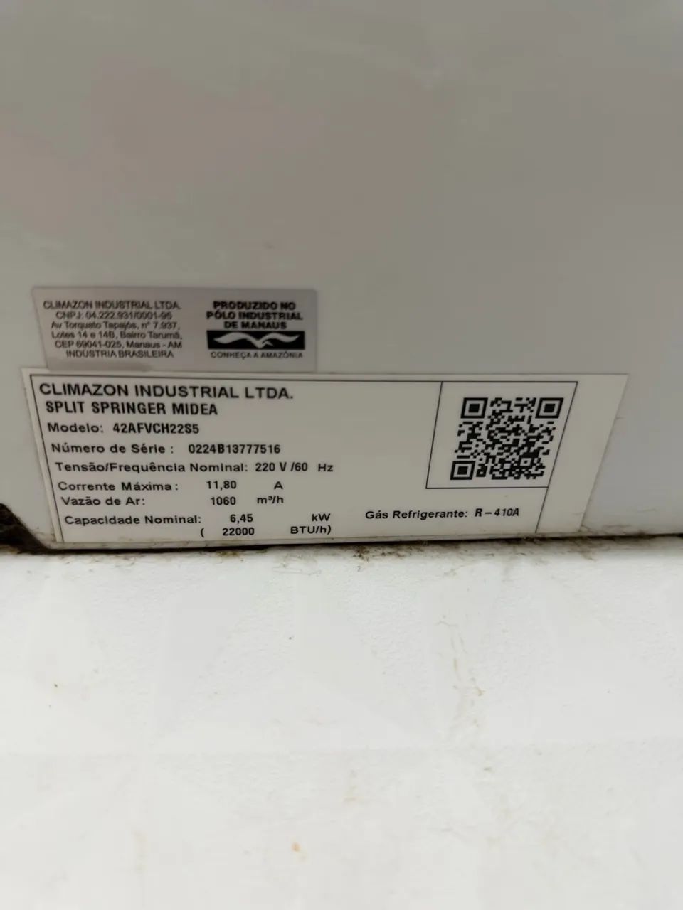Ar-Condicionado Split Springer Midea 20.000 BTUs - 220V  - Foto 3
