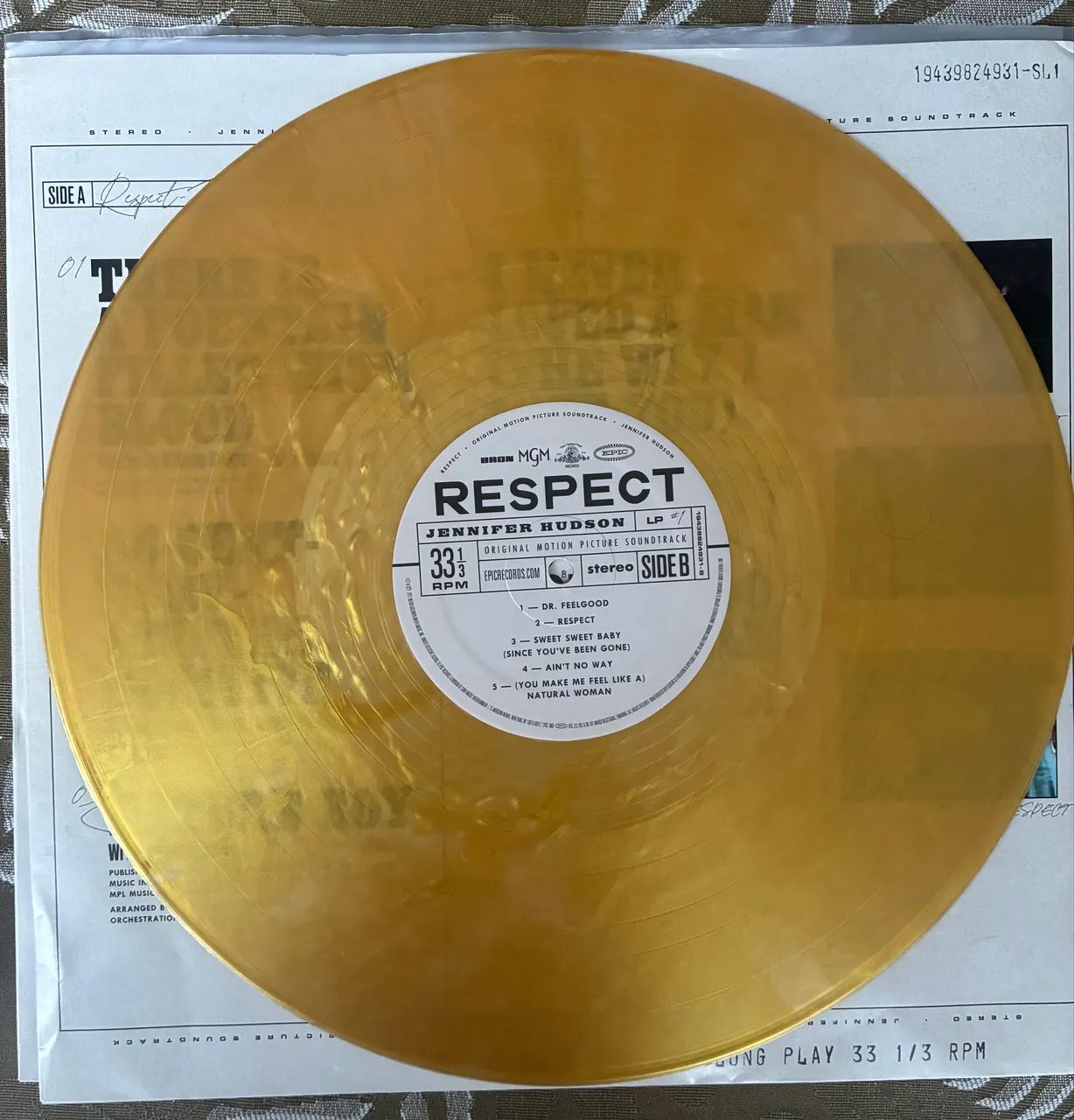 Respect - Exclusive Limited Edition Metallic Gold Viny - Foto 3