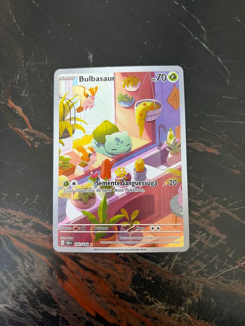 Carta de Pokémon Bulbasaur full art