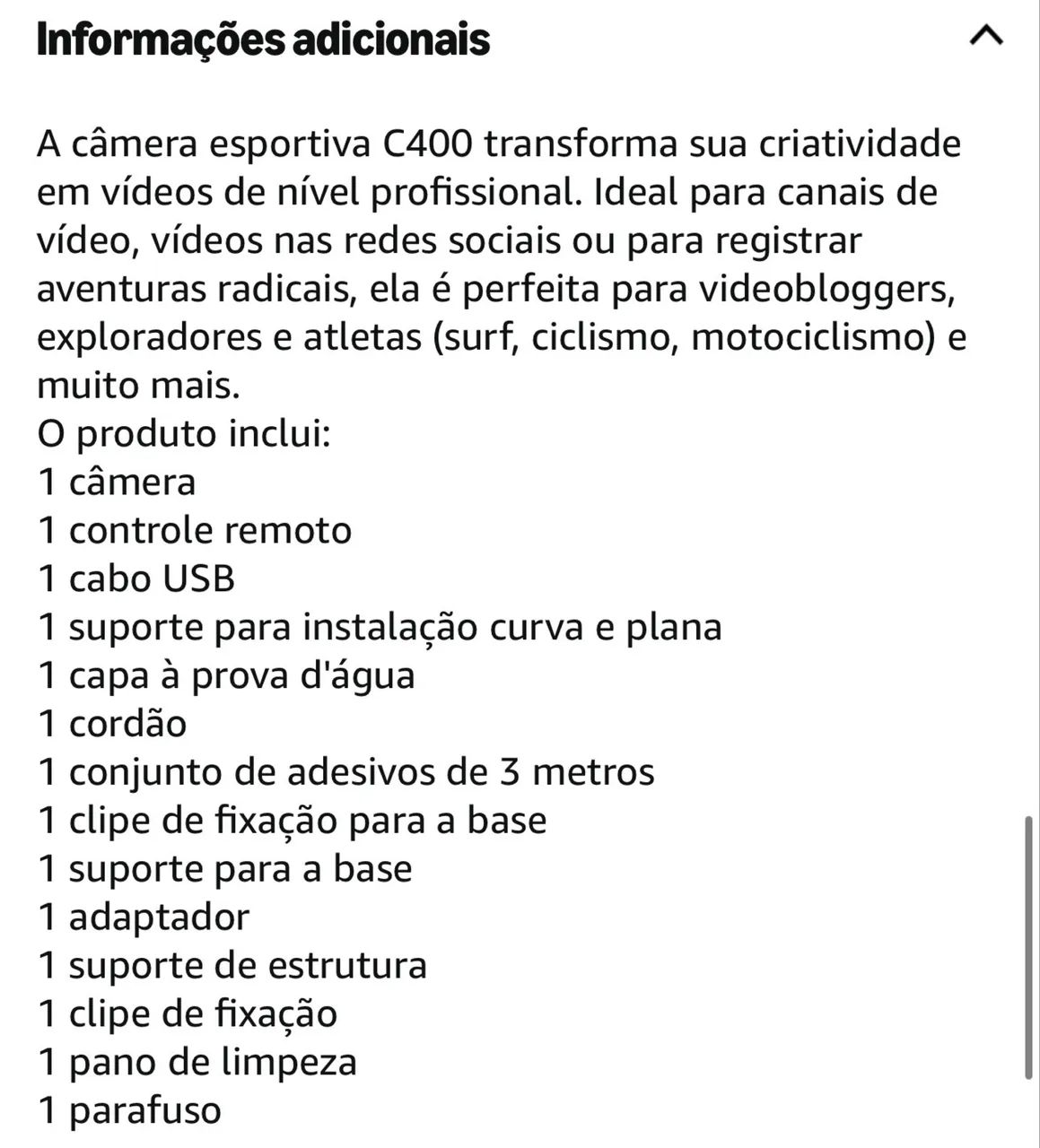 Câmera de ação sjcam c400 - Foto 2