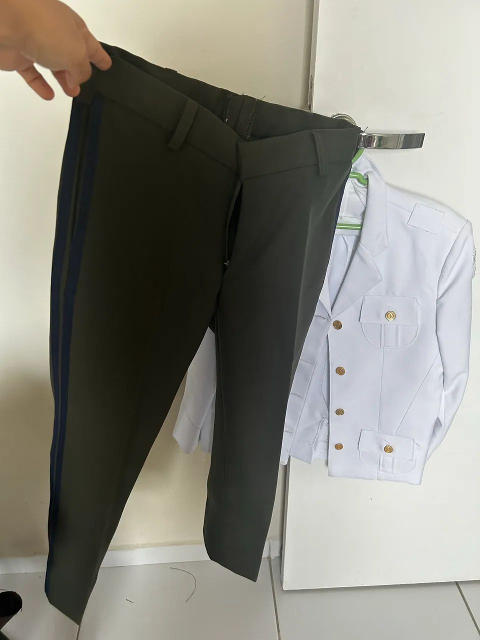 Roupa Infantil para pajem casamento militar 