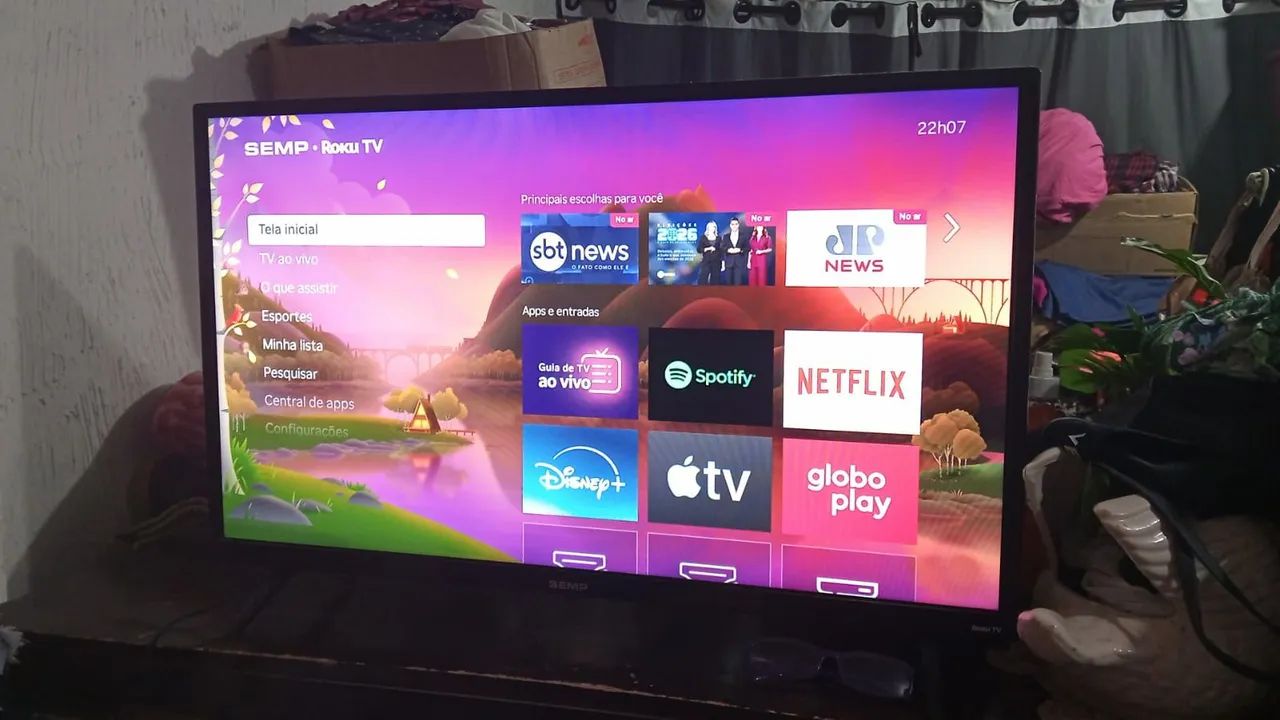 Tv smart 32 acompanha controle 