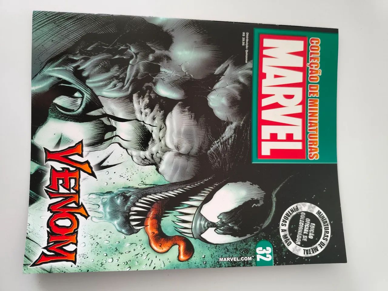 Miniatura Venom Eaglemoss Marvel Metal + Caixa + Fascículo - Foto 4