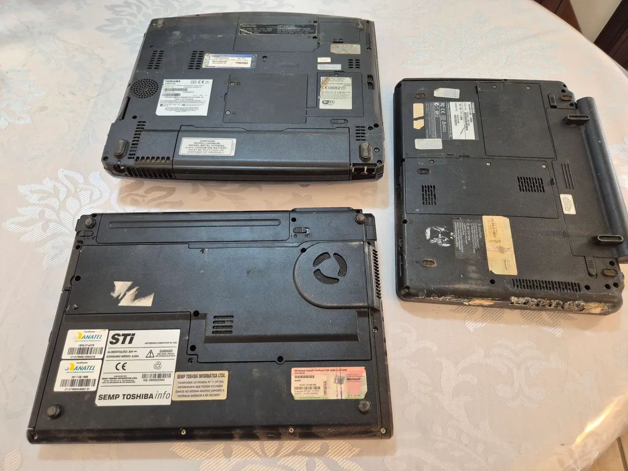 Lote 3 notebooks Toshiba STI com defeito - Foto 2
