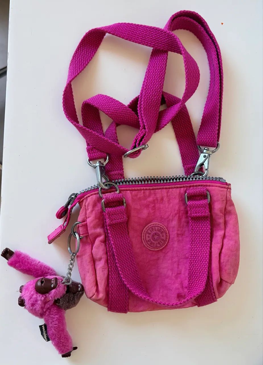 Bolsa Kipling Rosa - Foto 3