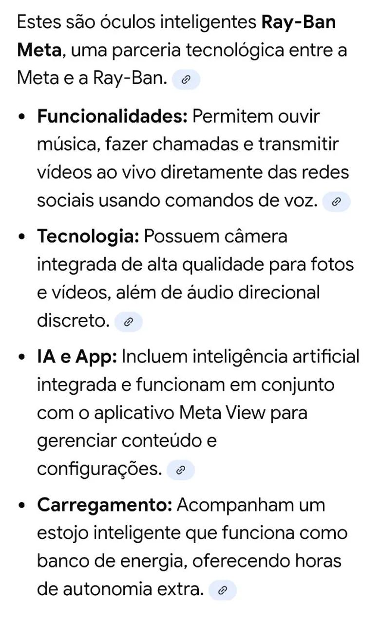Ray ban inteligente com IA  - Foto 3