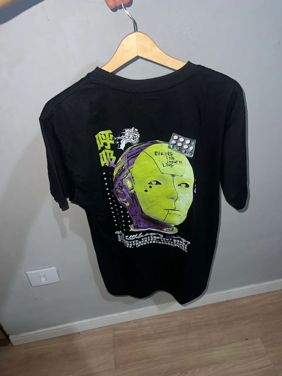 Camisa oversize whats poppin