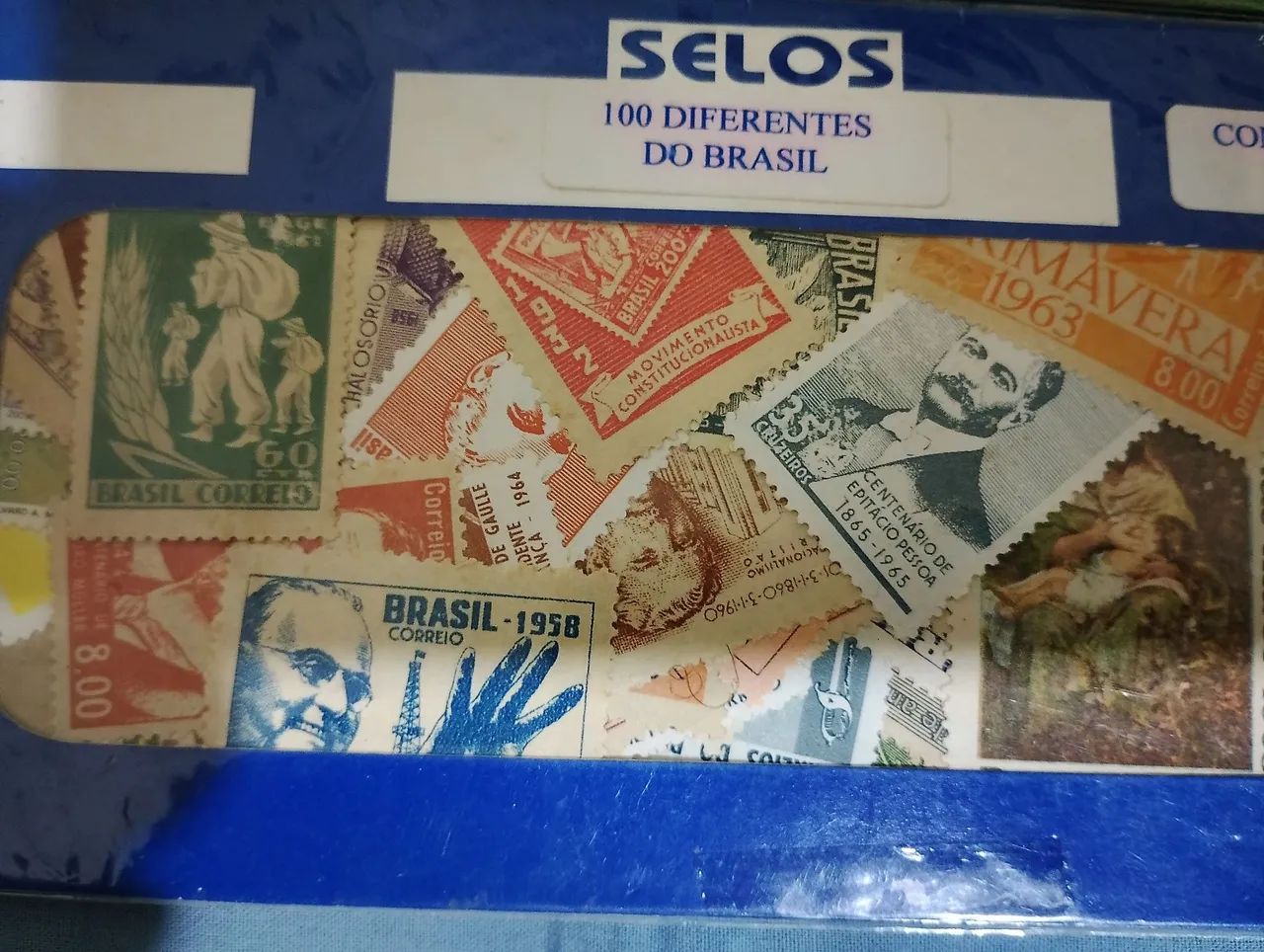 2 envelopes com 350 selos antigos diferentes novos do correios  - Foto 2