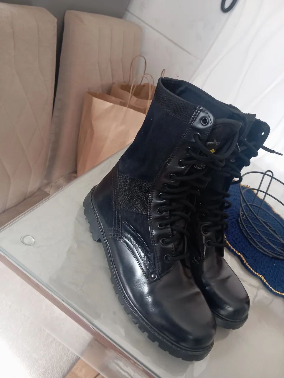 Coturno masculino militar 