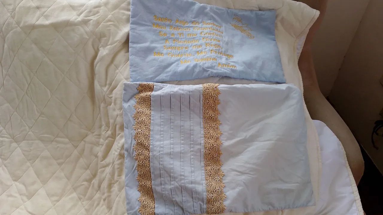 Kit berço bordado príncipe - Foto 3