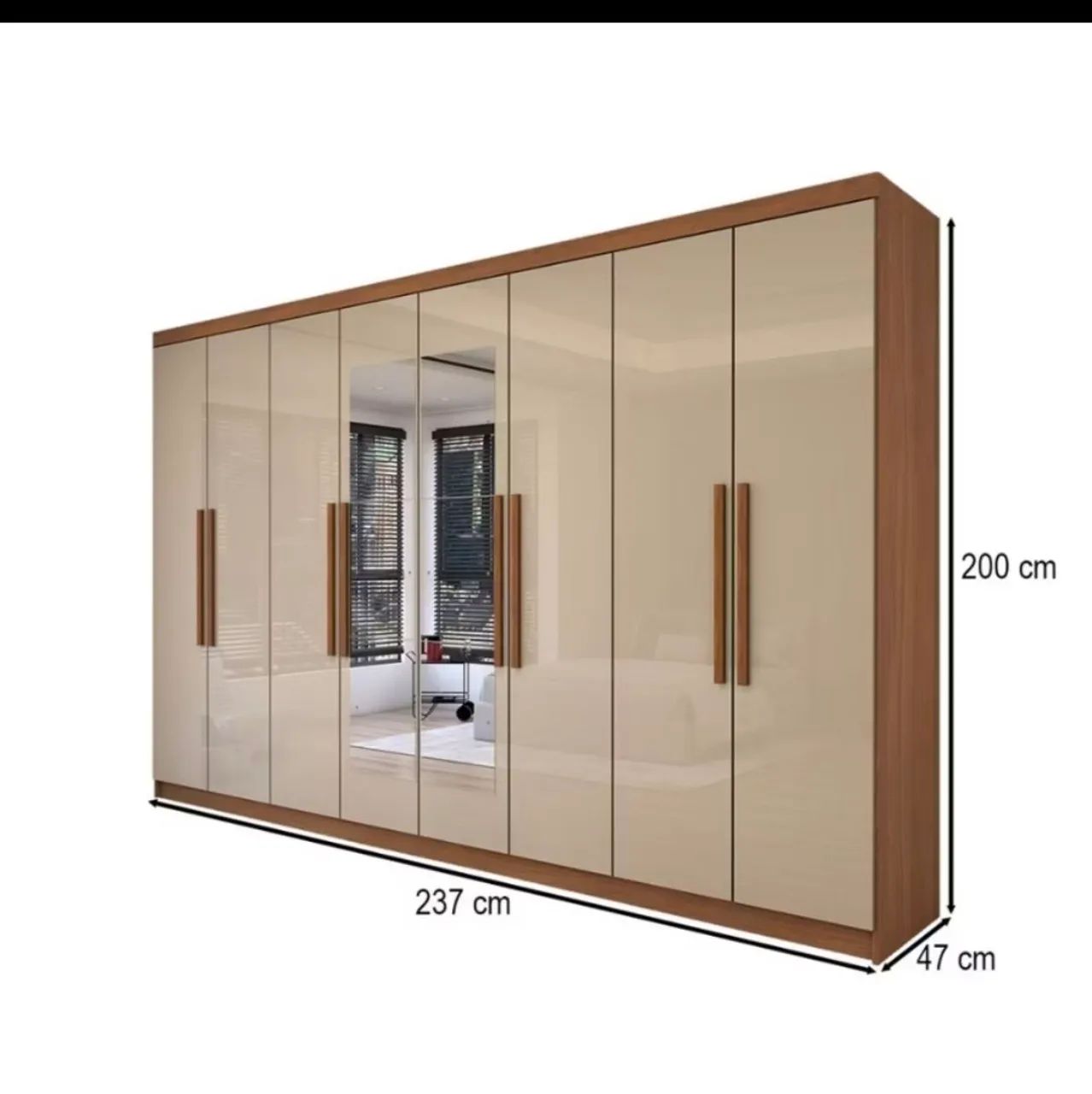 Guarda roupa  de casal 8 portas 