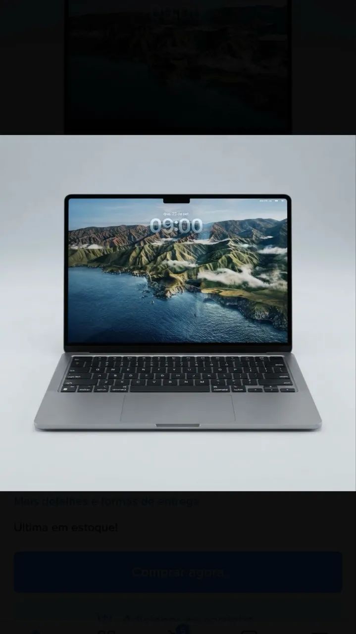 Única unidade! MacBook Air M2 13 - 8gb/256gb cinza - Notebooks