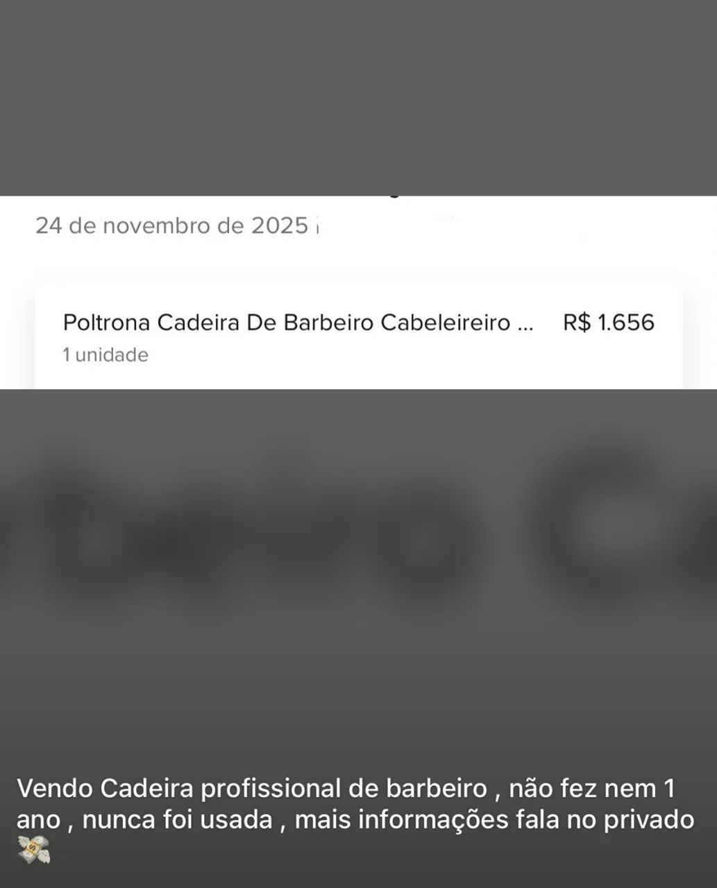 Cadeira de barbeiro profissional  - Foto 4