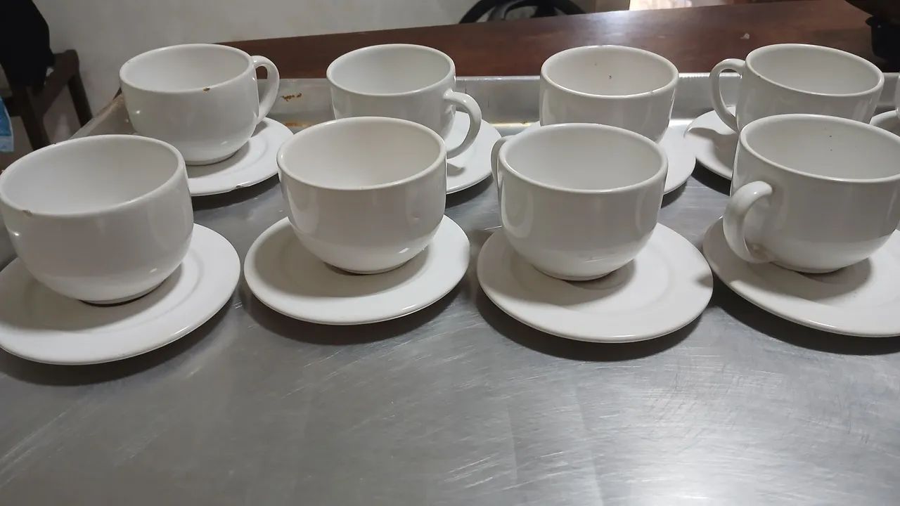 Kit de xícaras pra restaurante 10 pares 