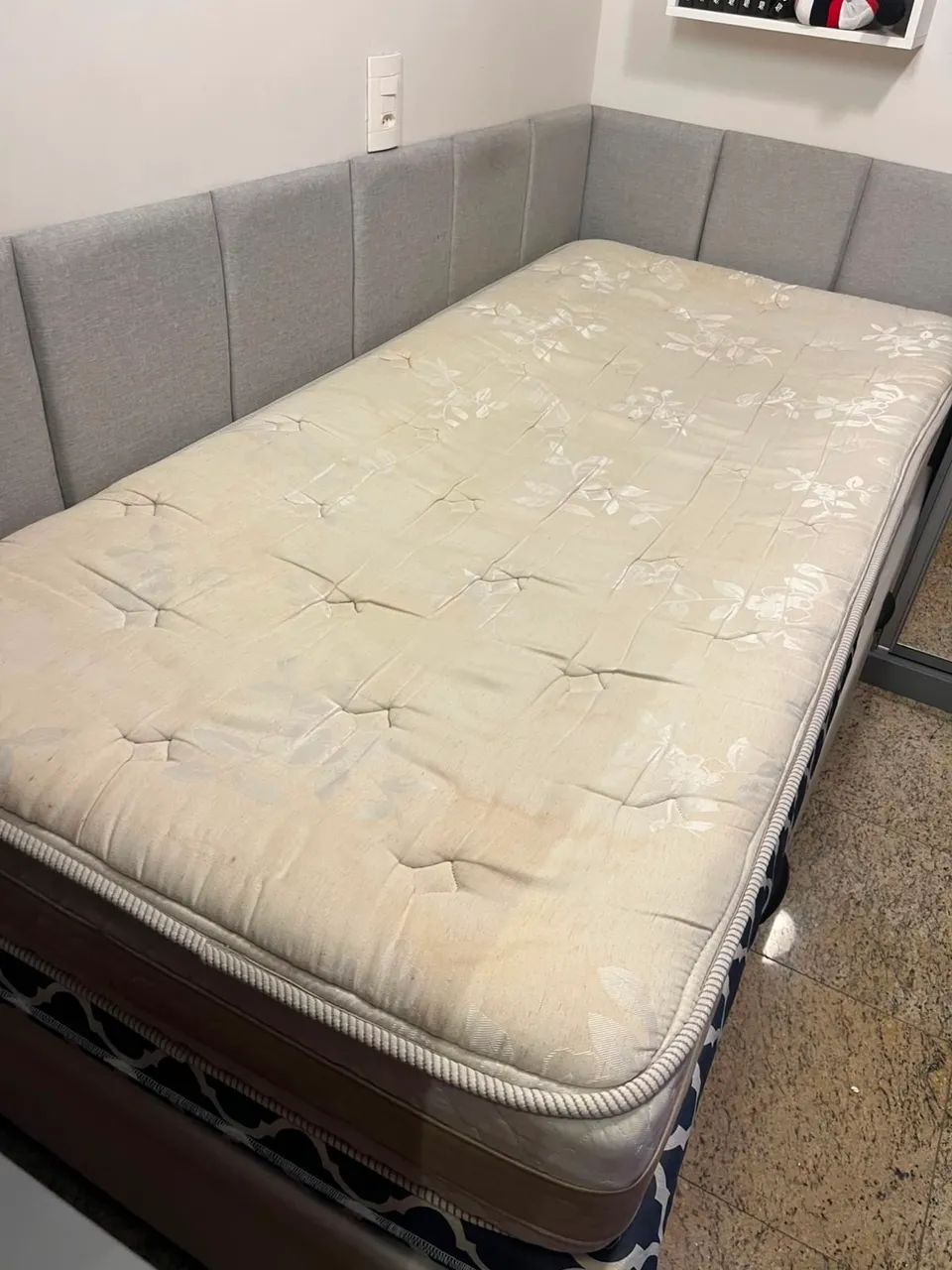 Cama Box Baú Solteiro com Colchão  - Foto 4