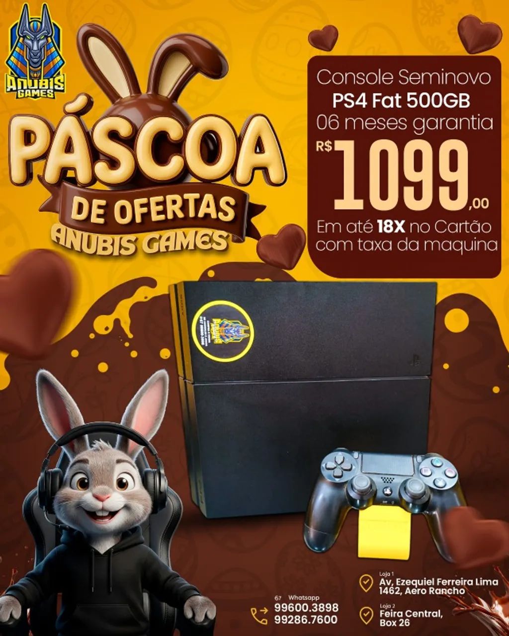 PS4 FAT SEMINOVO