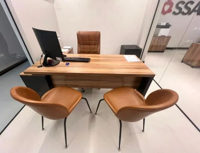 Cadeira modelo tulli cor caramelo - Foto 3