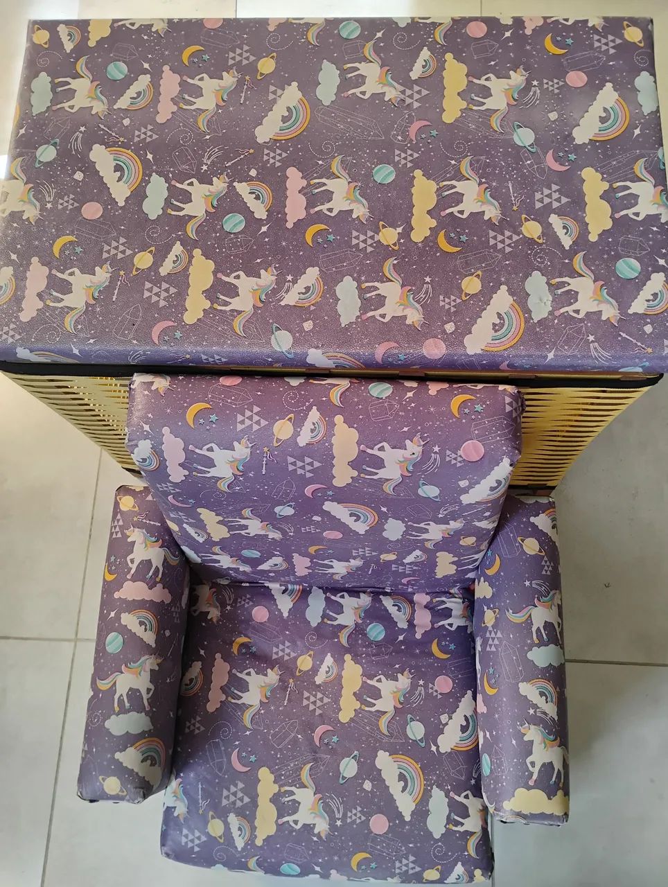 Conjunto cesto para brinquedo com a poltrona - Foto 3
