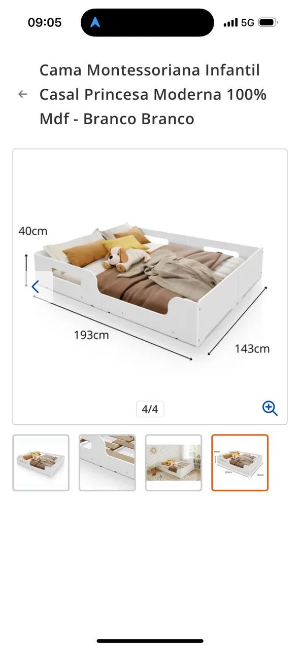 Cama de casal montessoriana  - Foto 2