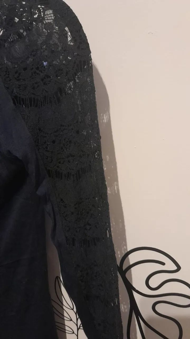 Blusa manga longa PP marinho - Foto 2