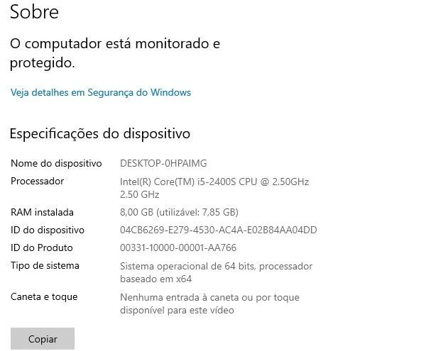 PC core i5, 2a. Geração, 8gb memória e monitor Philips. 