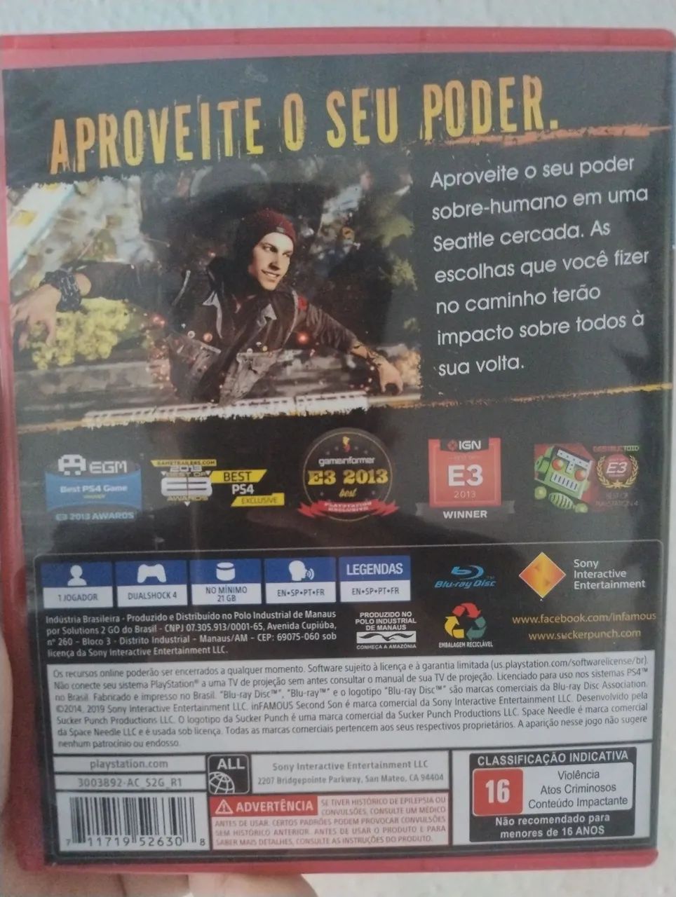 Jogo infamous SECOND SON -PS4 - Foto 3