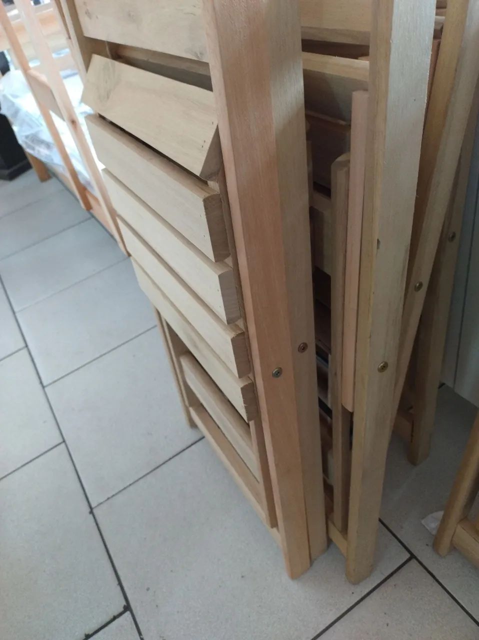 Cadeira dobrável eucalipto novas  - Foto 2