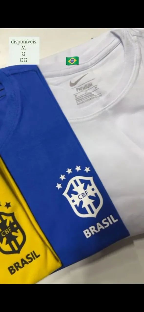 Camisa Brasil, Malha Peruana !!! Brasão Emborrachado !!! - Foto 4