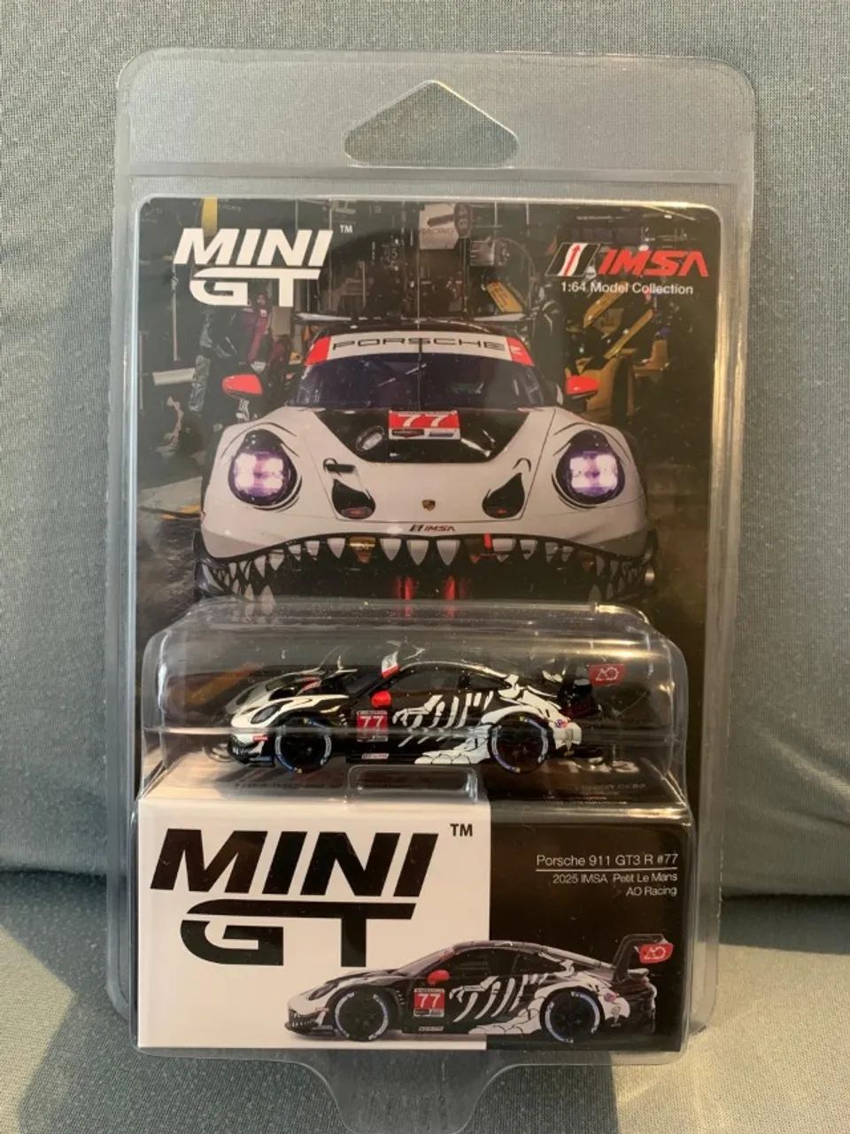 Mini GT Porsche 911gt3 R #77 Imsa Petit Rexy Skeleton #1143