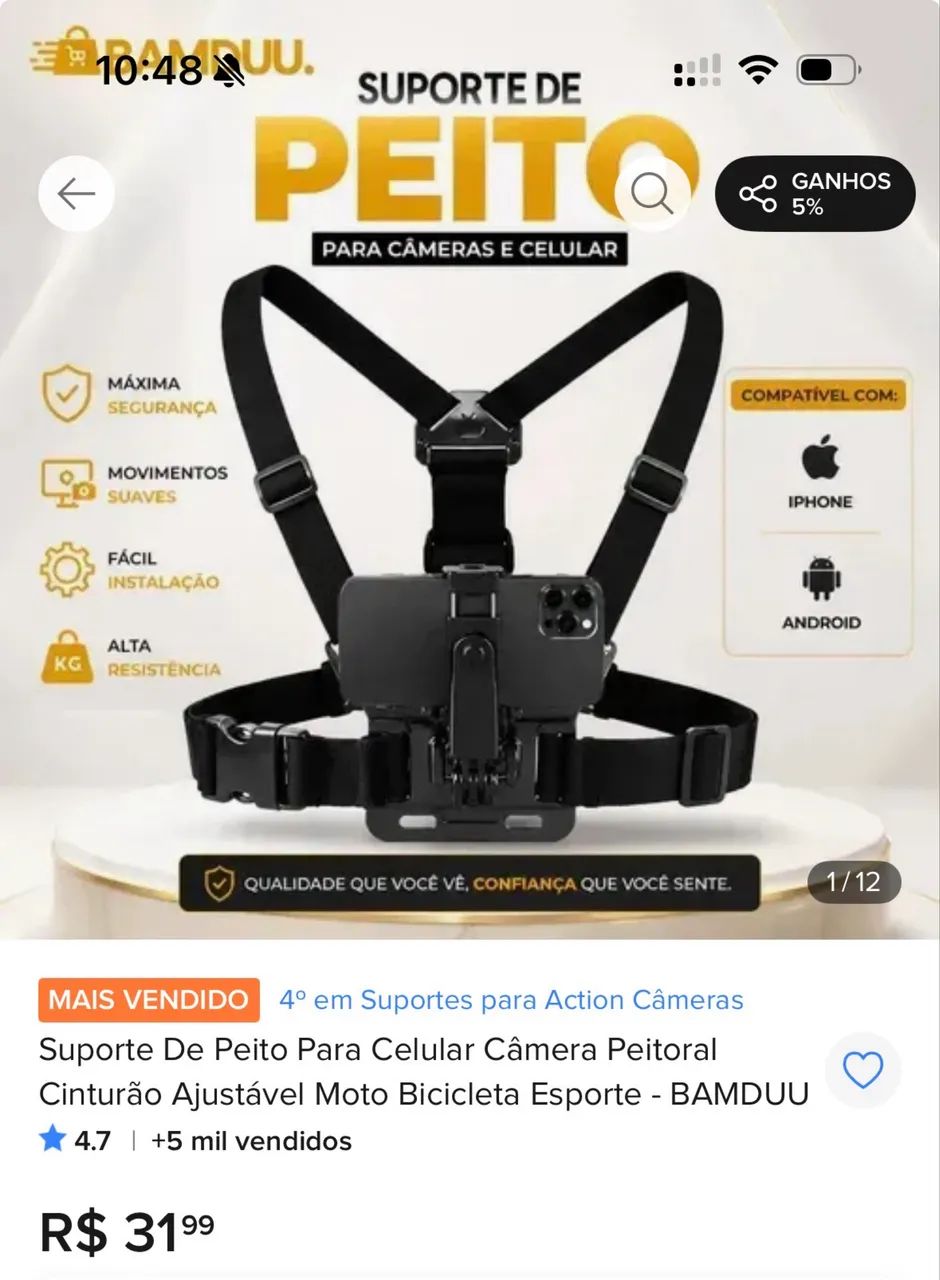 Suporte Peitoral