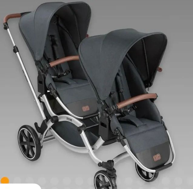 Carrinho de bebê duplo ABC Design Zoom - conservado - Foto 4