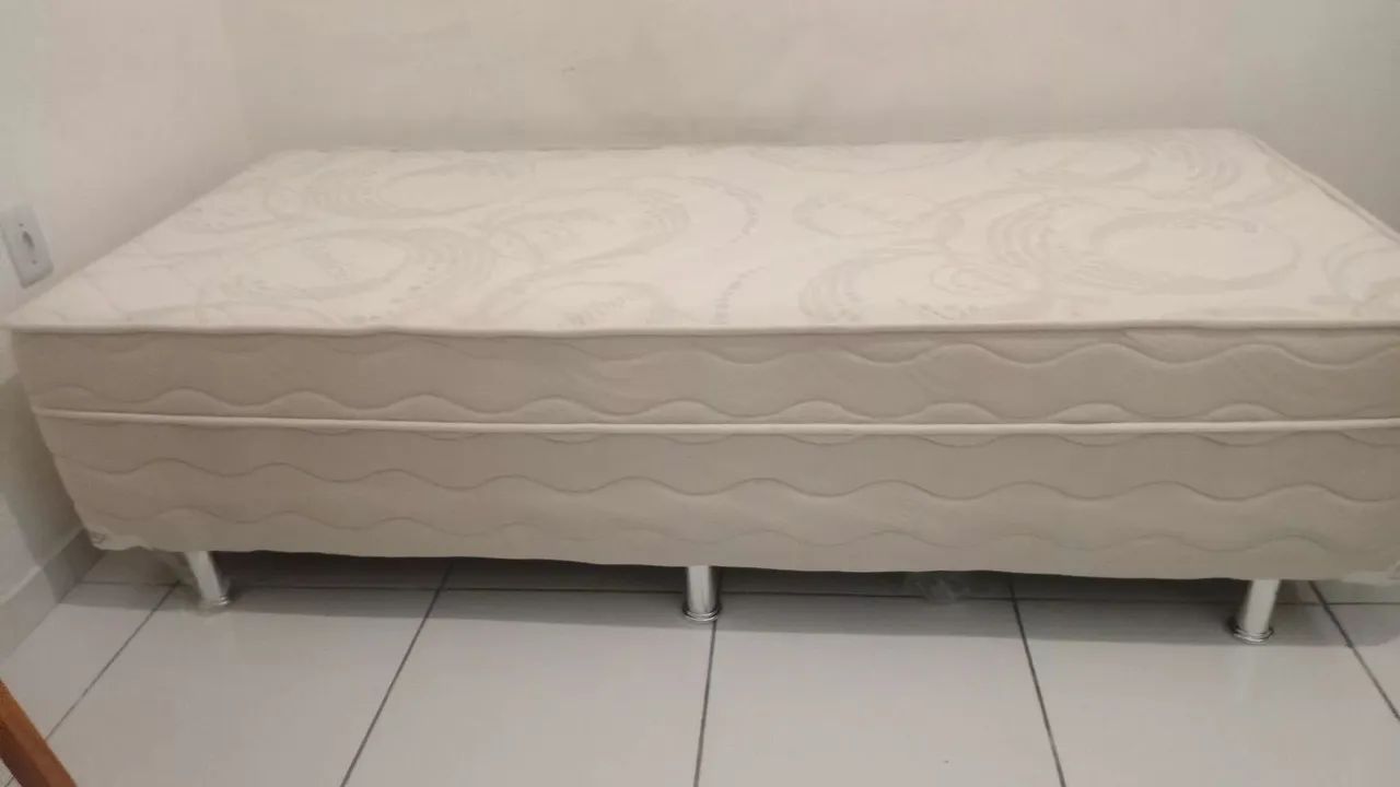 Cama box solteiro acoplada