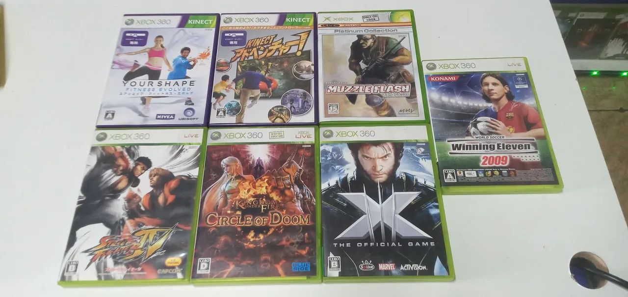 Pack jogos Xbox/ Japonês 