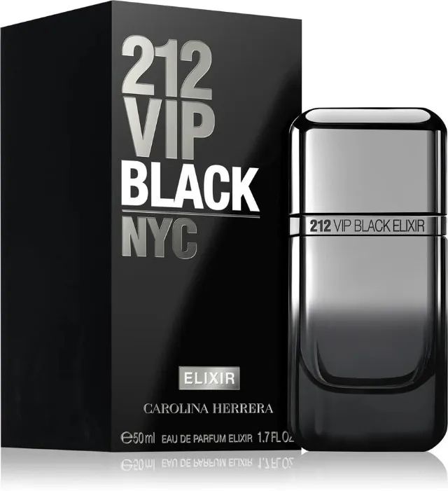 212 VIP Black Elixir Carolina Herrera Masculino - 50ml