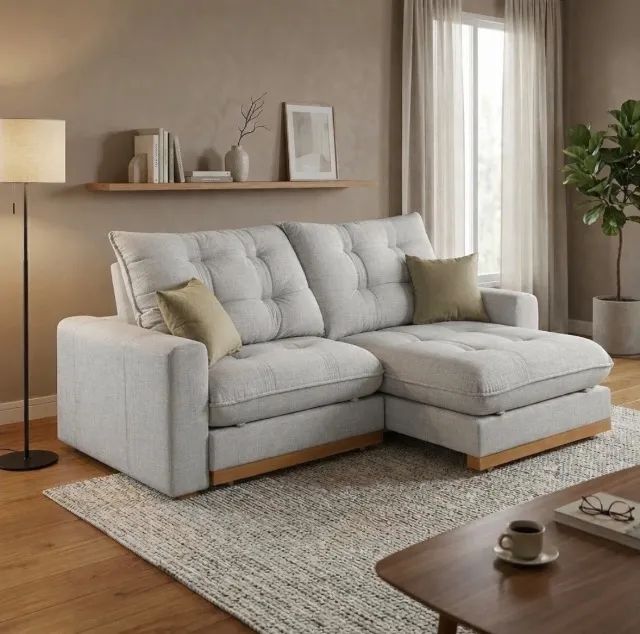 Sofá Retrátil Reclinável Savoy 2,50 Linho Cinza Grafite