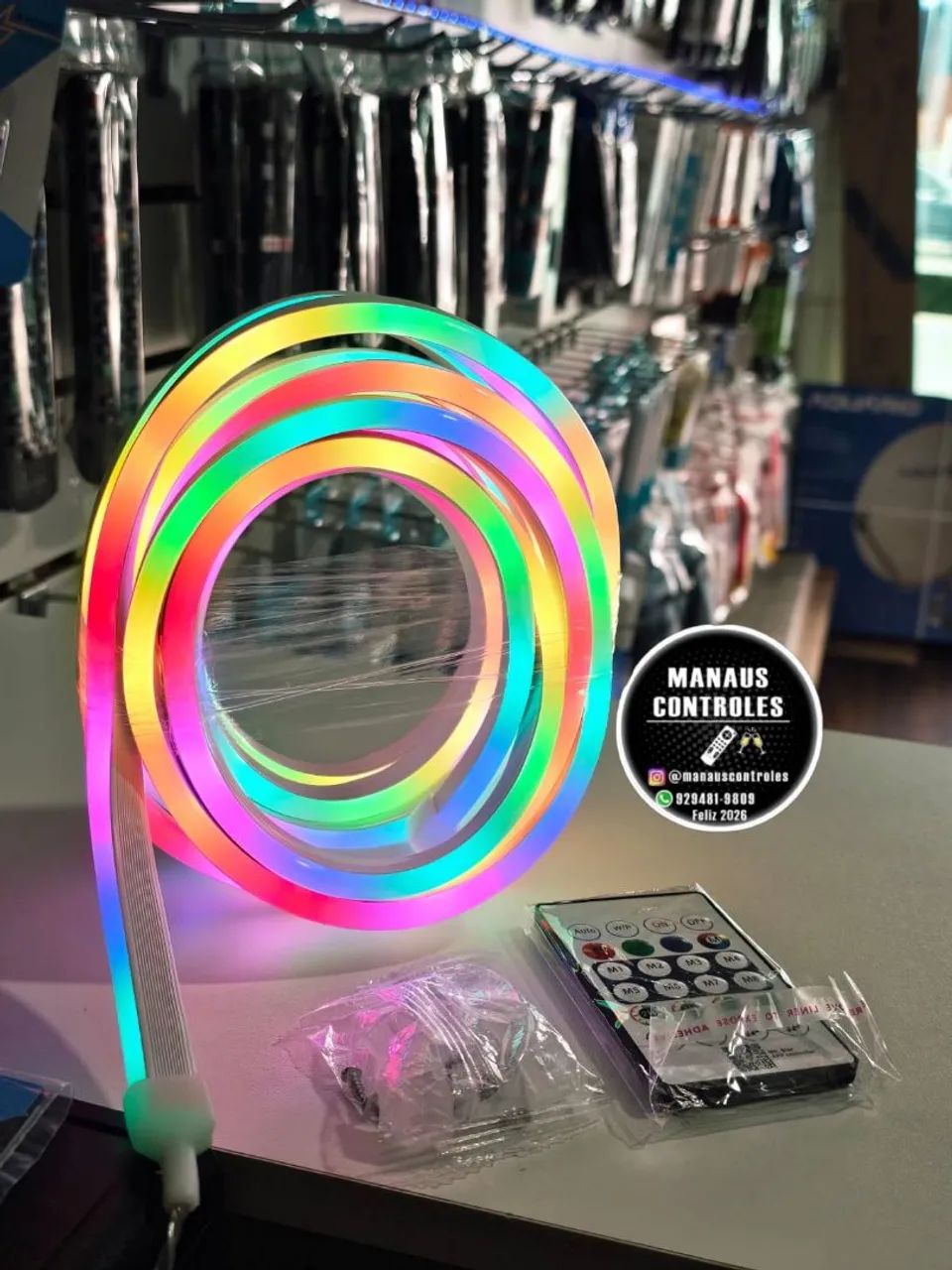 Fita Neon Led Digital 5v 5m Rgb Endereçável | Alto Brilho