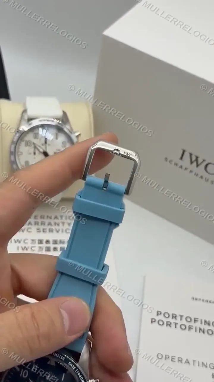 IWC Pilot Chronograph 43mm Azul + Caixa IWC - Foto 3