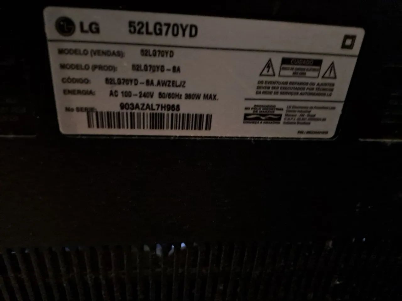 Tv 52 polegadas LG SCARLET LCD OTIMO ESTADO - Foto 3