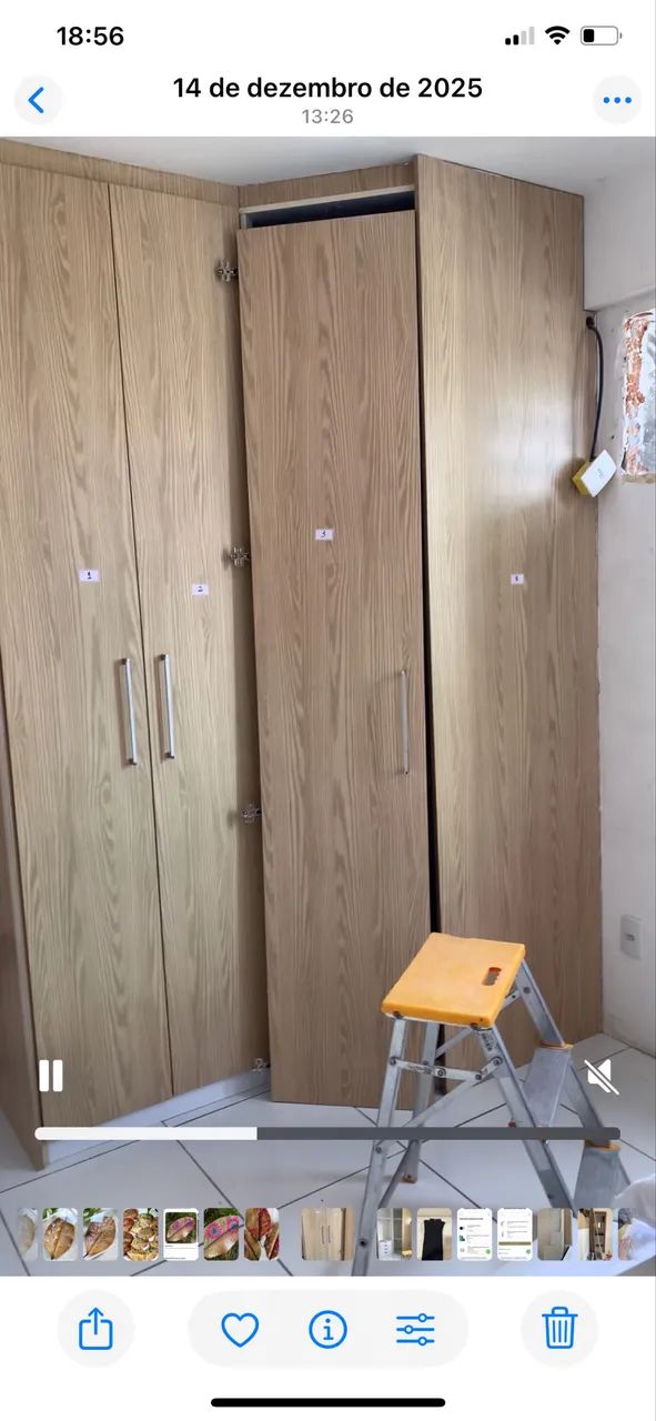 Vendo guarda-roupa em L, com 3 portas